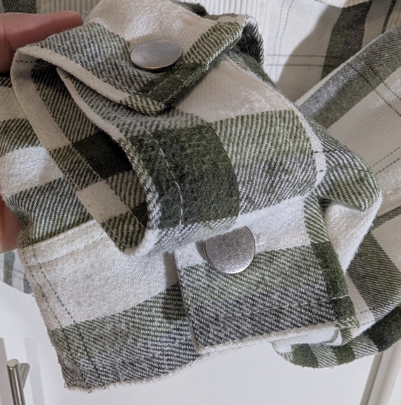 Reserve Fairfax Cropped Hooded Jacket Green/White Size Medium - Picture 4 of 10